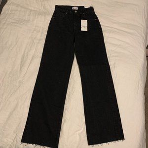 Zara Wide Leg Black Jeans
